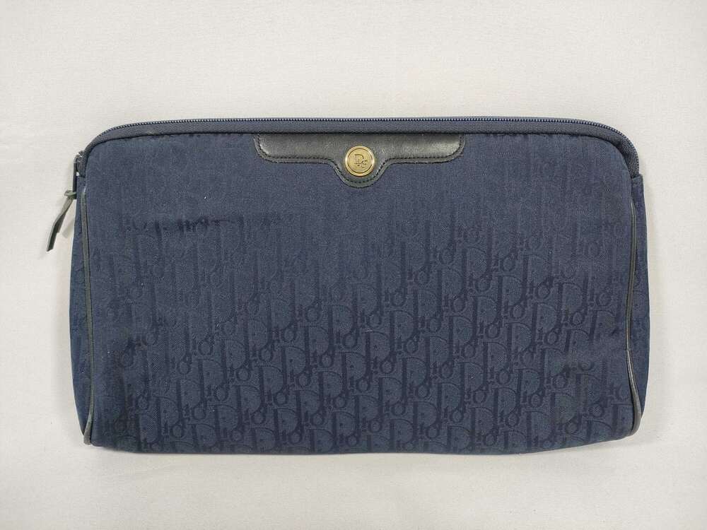Christian Dior Vintage Trotter Monogram Clutch Bag